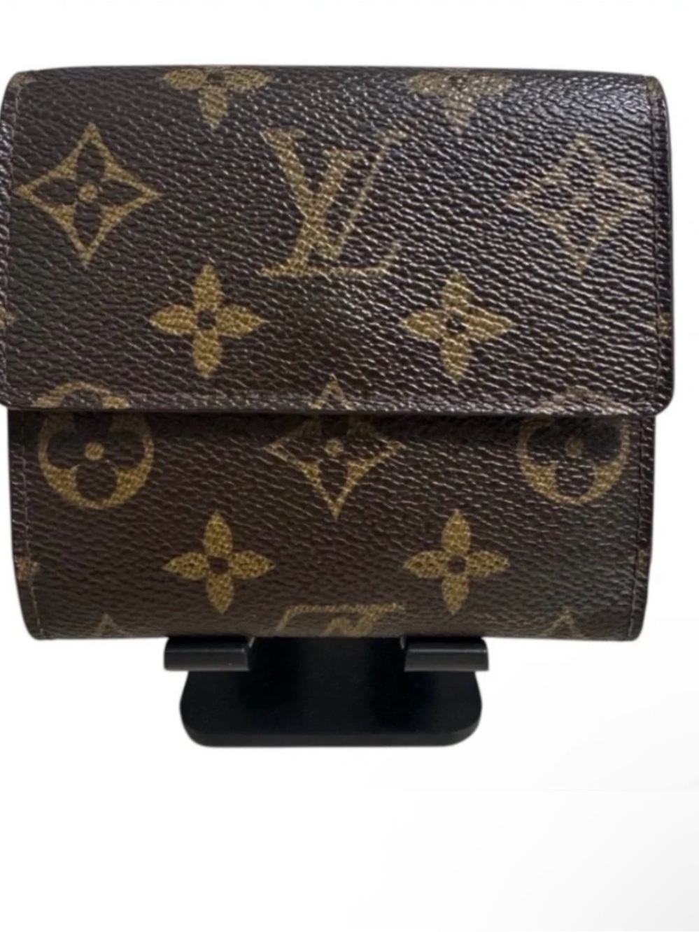 Louis Vuitton Monogram Elise Small Snap Wallet Brown LV Compact Wallet - Picture 4 of 15